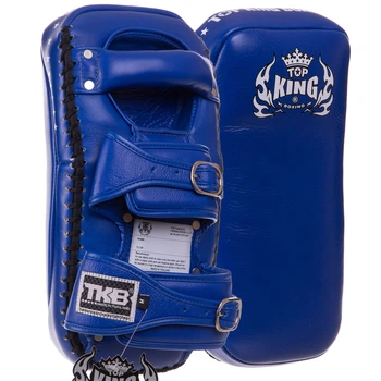 Пады для тайского бокса Тай-пэды 34x17x11см Кожа TOP KING Extreme синий TKKPE-BU-S