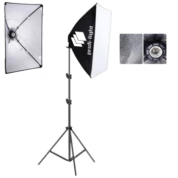 Софтбокс 50х70 см с патроном Е27 Profi-light PS-571 + Стойка 2 м
