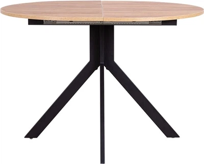 Обеденный стол Nowy Styl Argon&nbsp;ordf Loft Black (18) 1100/1420x900 Дуб Золотой