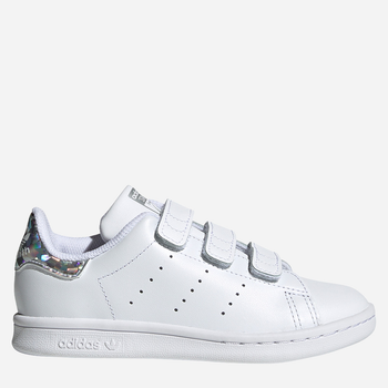 Tenisówki dziecięce dla dziewczynki na rzepy adidas Stan Smith CF EE8484 32 Białe (4061616815385)