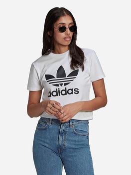 T-shirt damski bawełniany adidas Trefoil Tee GN2899 38 Biały (4064044707840)