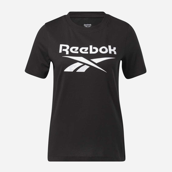 T-shirt damski bawełniany Reebok RI BL Tee S Czarny (4065423449467)