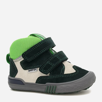 Дитячі демісезонні черевики для хлопчика Bartek 21704-030 24 Зелений/Бежевий (5903607682714)
