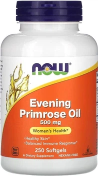 Масло вечерней примулы Now Foods Evening Primrose Oil 500 mg 250 капсул