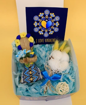 Подарочный набор Ukrainian gift 2 девушке, другу маме, брату, сестре, подруге, парню, женщине, на день рождения, праздник (8-1298)