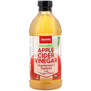 Яблочный уксус, Apple Cider Vinegar, Jarrow Formulas, органический, 473 мл, (JRW-24003)
