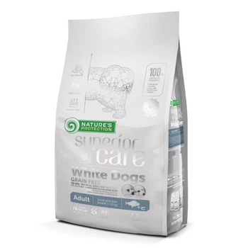 Сухий корм Nature's Protection White Dogs Adult Small для взрослых собак малых пород с белой окраской 1.5кг