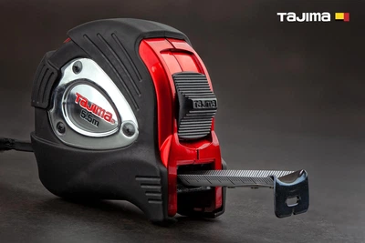 Рулетка строительная TAJIMA G-LOCK PLUS 5,5 м ударопрочная водостойкая (1001-1903)