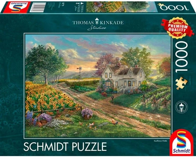 Puzzle Schmidt Thomas Kinkade Sunflower Field 69.3 x 49.3 cm 1000 elementów (4001504587796)