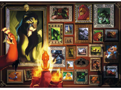 Puzzle Ravensburger Villainous Scar 70 x 50 cm 1000 elementów (4005556165247)