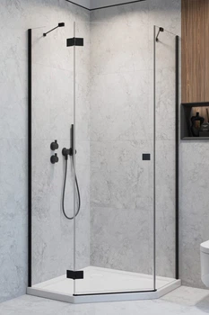 Душевая кабина RADAWAY Essenza Black PTJ 90x90x200 1385010-54-01L+1385050-01-01 в комплекте без поддона
