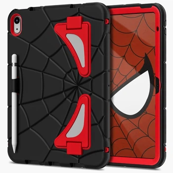 Чехол STR Spider Apple iPad 11" 2025 (A16) детский с подставками Spiderman Black/Red