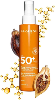 Spray-lotion przeciwsłoneczny Clarins Sun o bardzo wysokim stopniu ochrony SPF 50+ 150 ml (3666057217364)