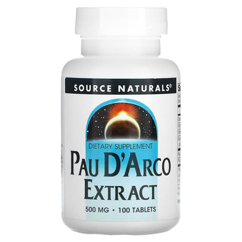 Source Naturals, По д'арко, экстракт коры муравьиного дерева, 500 мг 100 таблеток (SNS-00239)