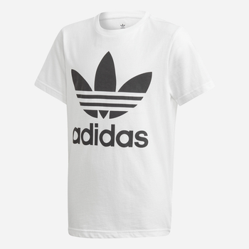 T-shirt młodzieżowy chłopięcy adidas Trefoil J 152 cm Biały (4060515201084)