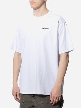 Футболка довга чоловіча Patagonia Men's P-6 Logo Responsibili-Tee 38504-WHI M Біла (192964189508)