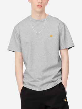 T-shirt długi męski Carhartt Chase I026391-00JXX M Szary (4064958197720)