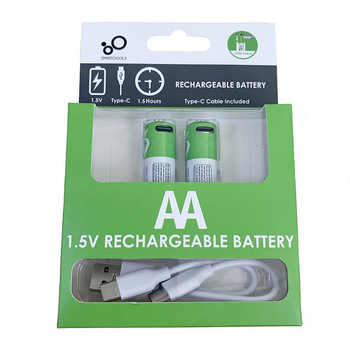 Акумуляторные батарейки AA SMARTOOOLS Li-ion 2600mWh 1.5V Type-C (2 шт)