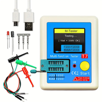 Тестер радиокомпонентов LCR-TC7, измеритель esr lcr, atmega324pa