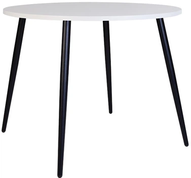 Обеденный стол Nowy Styl MODERN ordf LITE BLACK (18) D900 х 750 мм 4L Белый