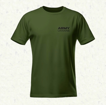 Футболка Хакі ARMY UKRAINE 100% Бавовна р.52-XL