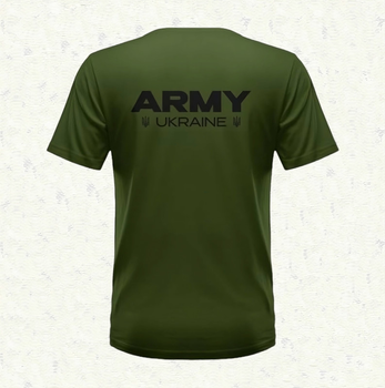 Футболка Хаки ARMY UKRAINE 100% Хлопок р.58-4XL