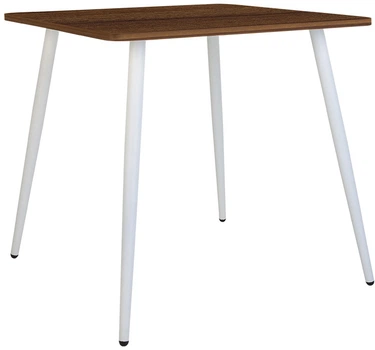 Обеденный стол Nowy Styl MODERN ordf LITE WHITE (18) 800*800*750 ОРЕХ ТИЕПОЛО