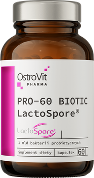 Харчова добавка OstroVit Pharma PRO-60 BIOTIC LactoSpore 60 капсул (5903933905877)