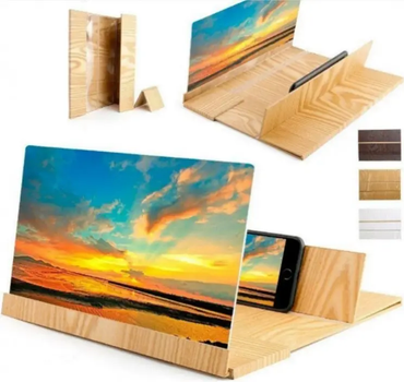 3d увеличительное стекло для телефона Enlarged Screen Magnif подставка-увеличитель экрана телефона и смартфона 432KBM