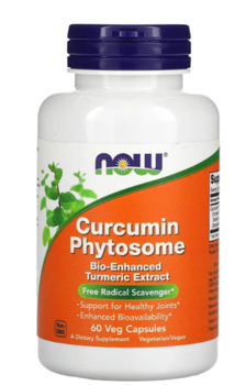 Фітосома куркуміну Now Foods Curcumin Phytosome 60 рослинних капсул (733739046420)