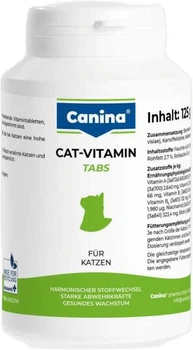 Вітамінний комплекс Canina Cat-Vitamin Tabs для котів 125 г 250 таблеток (4027565210329)