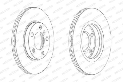 Диск гальмівний MINI MINI, FERODO (DDF2122C)