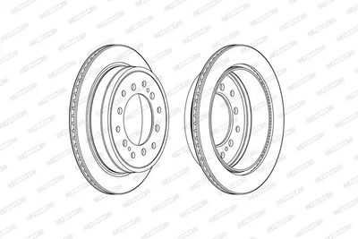 Диск гальмівний LEXUS GX, TOYOTA LAND CRUISER, FERODO (DDF2505C)