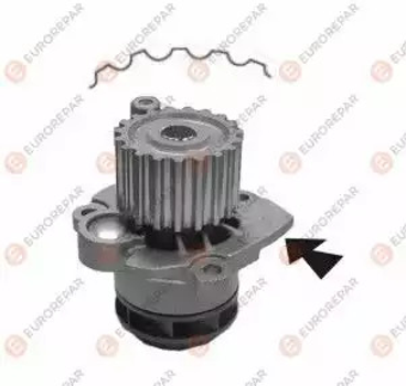 Помпа, водяний насос SKODA SUPERB, AUDI A3, EUROREPAR (1635178380)