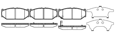 Комплект тормозных колодок, дисковый тормоз SUZUKI (CHANGHE), REMSA (138111)