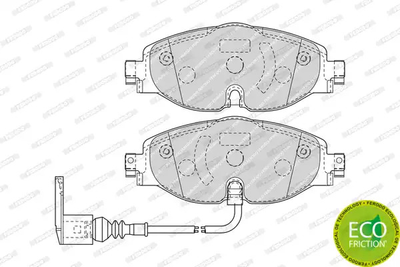 Комплект тормозных колодок, дисковый тормоз SKODA KAROQ, SEAT LEON, FERODO (FDB4433)