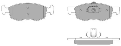Комплект тормозных колодок, дисковый тормоз FIAT DOBLO, FREMAX (FBP1170)