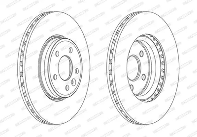 Диск тормозной AUDI A5, FERODO (DDF1663C)