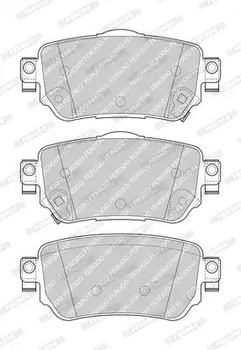 Комплект гальмівних колодок, дискове гальмо RENAULT KADJAR, NISSAN X-TRAIL, FERODO (FDB4842)