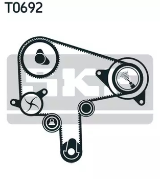 Помпа + комплект ременя ГРМ MAZDA 6, SKF (VKMC949201)