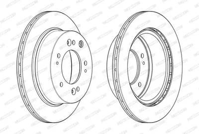 Диск гальмівний KIA SORENTO, FERODO (DDF2285C)