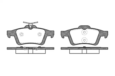 Комплект гальмівних колодок, дискове гальмо RENAULT LAGUNA, MAZDA 3, REMSA (084230)