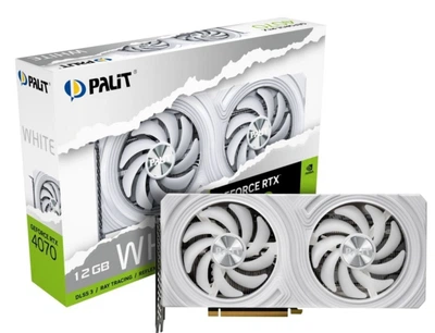 Видеокарта GF RTX 4070 12GB GDDR6X White Palit (NED4070019K9-1047L)