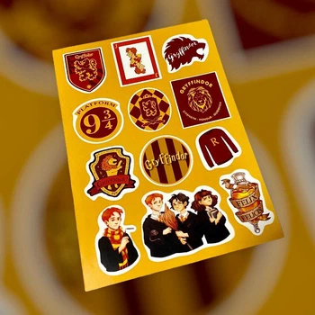Стикерпак Набор наклеек Стикеры Гриффиндор Гарри Поттер Harry Potter Размер А5 HP GF 02