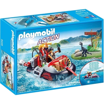 Ігровий набір із фігурками Playmobil Dinos Dinos Hovercraft with Underwater Motor (4008789094353)