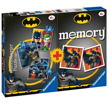 Zestaw puzzli Ravensburger Multipack Memory Batman 18 x 18 cm 3 x 110 elementów (4005556206773)