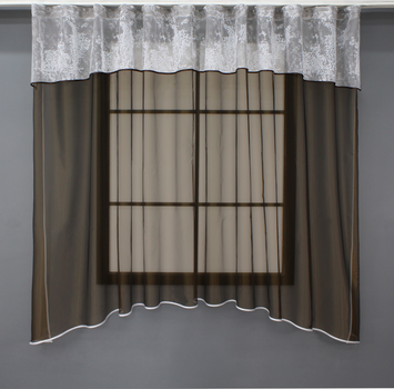 Кухонна гардина VR-Textil № 036к аркавенге із білим 280х170 см (59-915)