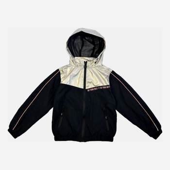 Підліткова куртка для дівчинки Cool Club COG2421231 146 см Чорний/Золотистий (5903977226525)