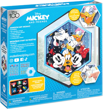 Набір для творчості Make It Real Mosaic Window Sticker Disney Mickey And Friends 66 шт (0695929042776)