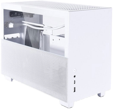 Obudowa Lian Li Q58 W3 ITX Tempered Glass White (4718466010674)